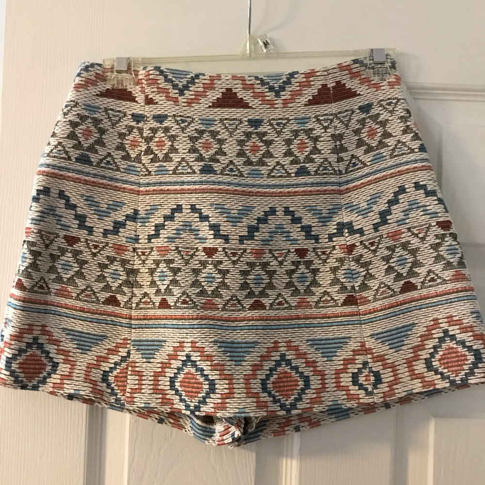 Zara Woven Tribal Skort